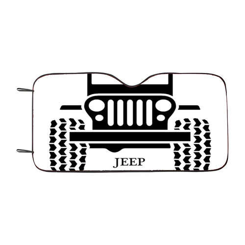 Abstract Jeep Car Windshield Sunshade
