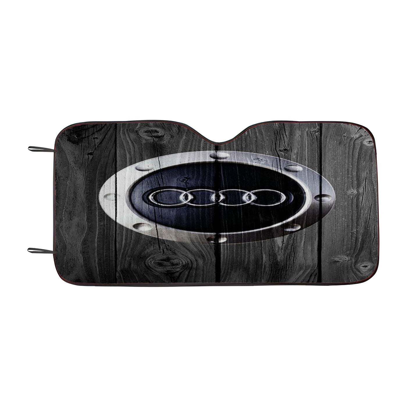 Audi Car Logo Dark Wood Wallpaper Car Windshield Sunshade