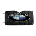 Bmw Car Logo Dark Wood Wallpaper Car Windshield Sunshade