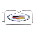 Cadillac Logo White Car Windshield Sunshade