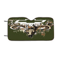 Camo Chevy Fill Skullc Car Windshield Sunshade