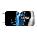 Chevy Stingray 67 Blue Car Windshield Sunshade