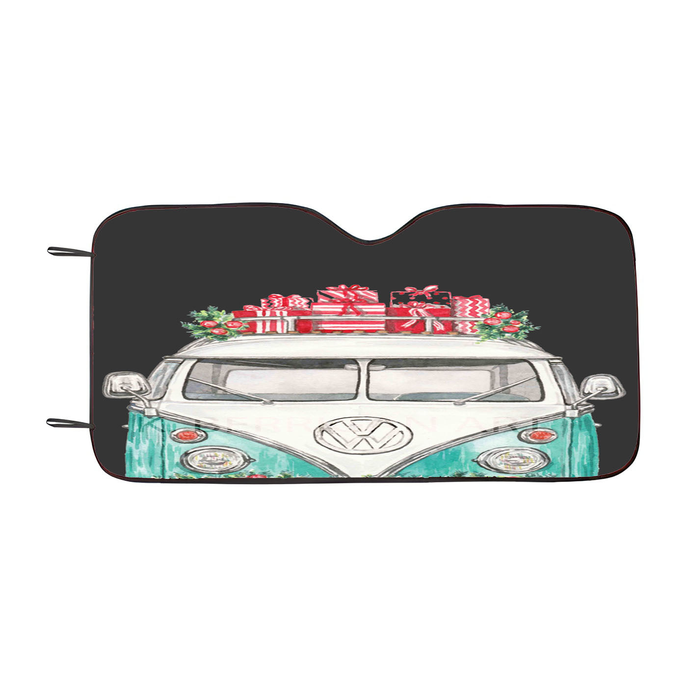 Christmas Vw Car Windshield Sunshade