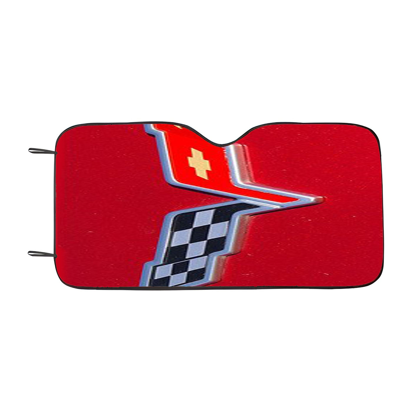 Corvette Flag Car Windshield Sunshade