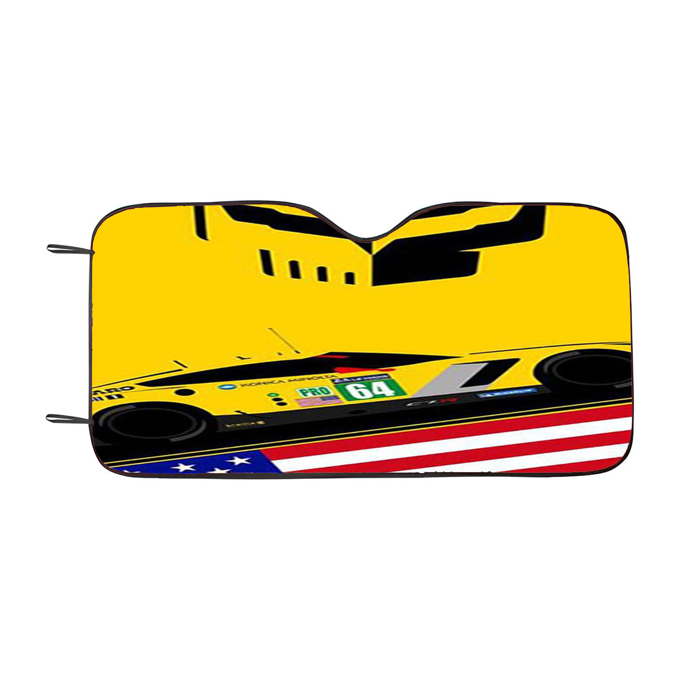 Corvette Racing 2 Car Windshield Sunshade