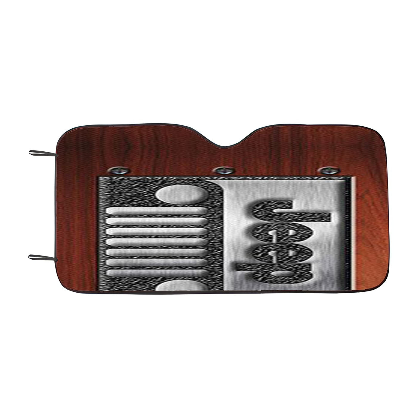 Embossed Steel Jeep Car Windshield Sunshade