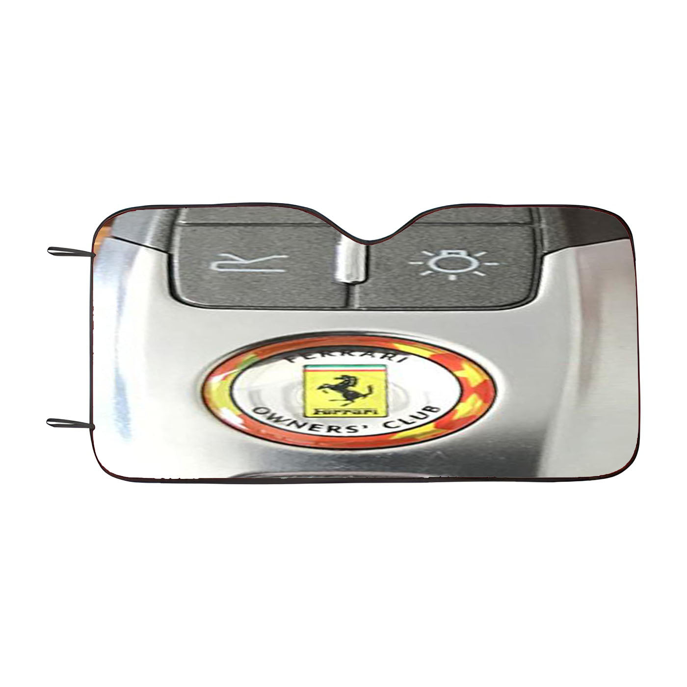 Ferrari Car Keys Stylish Keychain Emblem Car Windshield Sunshade