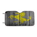 Ferrari Horse Logo Dark Wood Wallpaper Car Windshield Sunshade