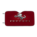 Ferrari In Red Background Car Windshield Sunshade