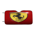 Ferrari Logo Red Background Car Windshield Sunshade