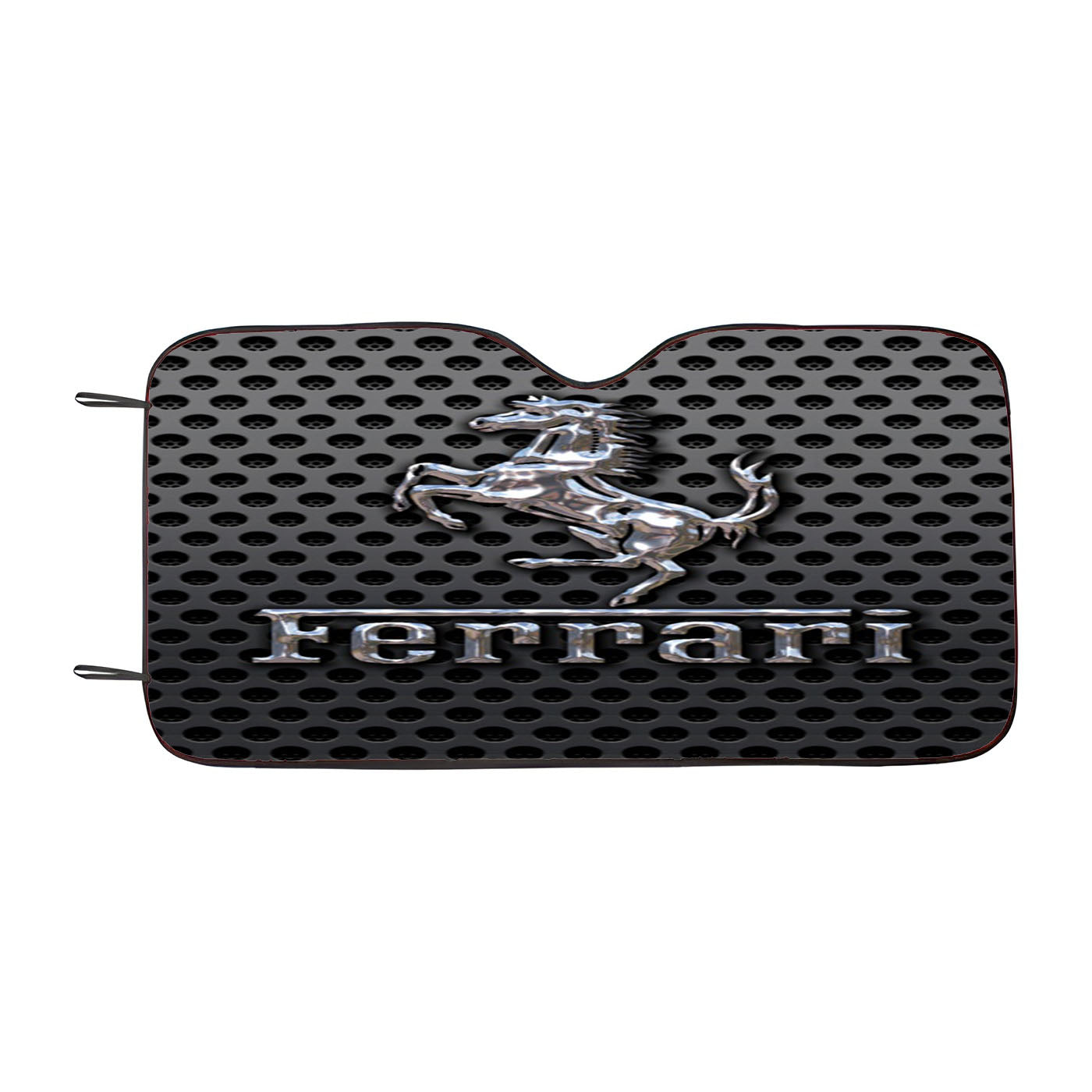 Ferrari Prancing Horse Of Maranello Dark Metal Mesh Car Windshield Sunshade