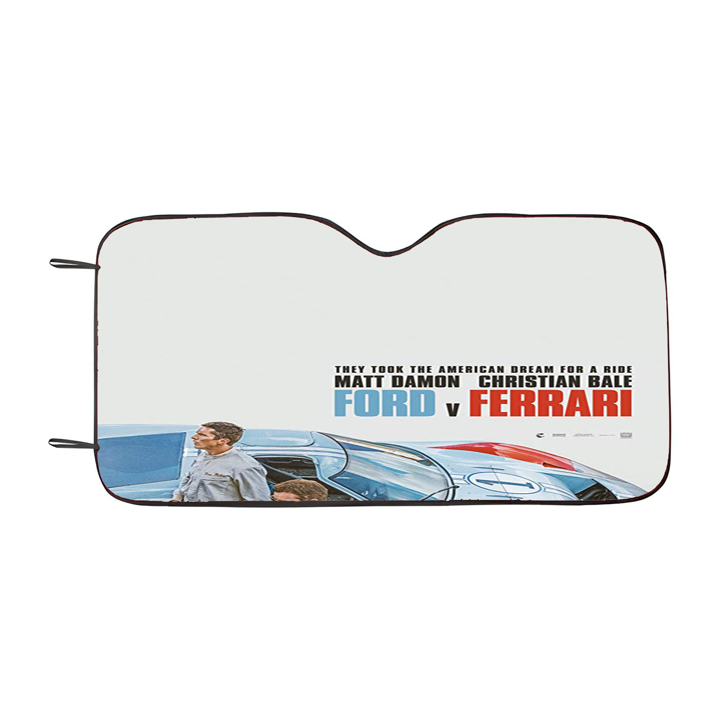 Ford Ferrari 2019 Movie Poster Car Windshield Sunshade