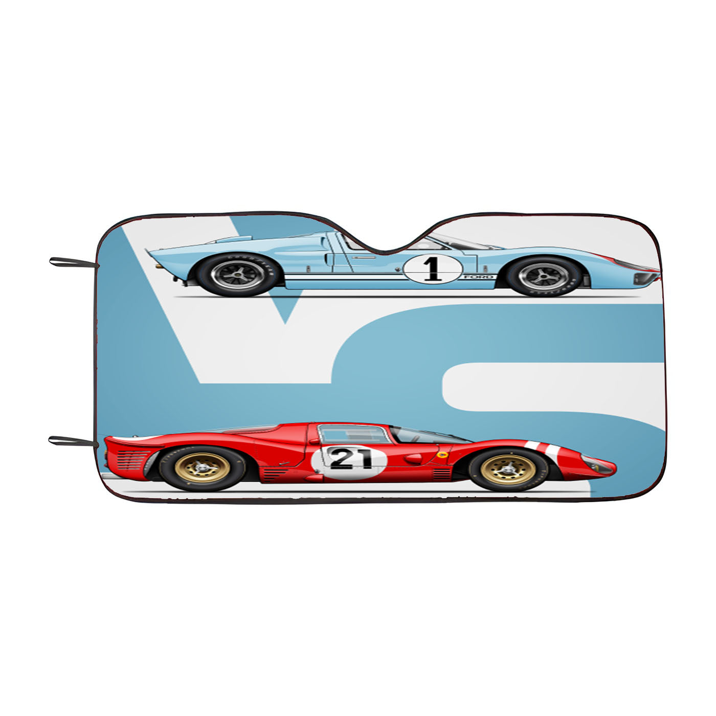 Ford Vs Ferrari Minimalist Car Car Windshield Sunshade