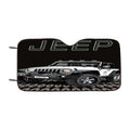 Jeep White Car Car Windshield Sunshade