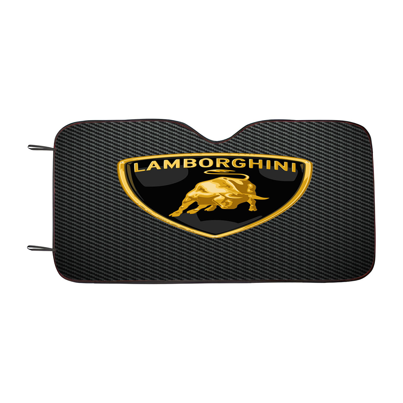 Lamborghini Logo Carbon Fiber Car Windshield Sunshade