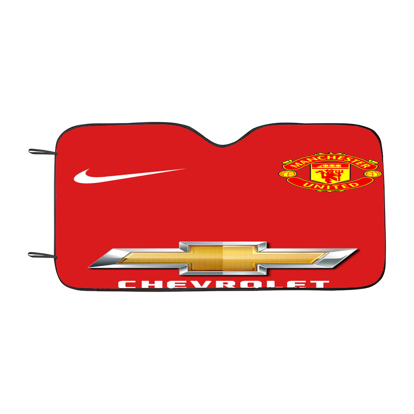 Manchester United Fc Nike Chevrolet Car Windshield Sunshade