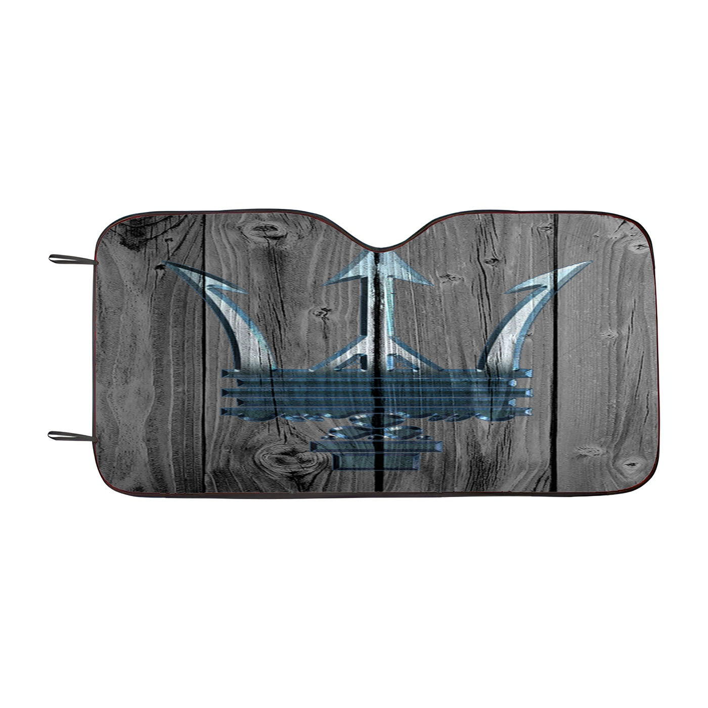 Maserati Car Logo Dark Wood Wallpaper Car Windshield Sunshade