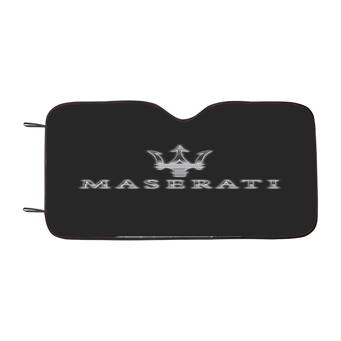 Maserati Italy Trident Black Logo Car Windshield Sunshade