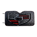 Porsche Black Rain Logo Car Windshield Sunshade