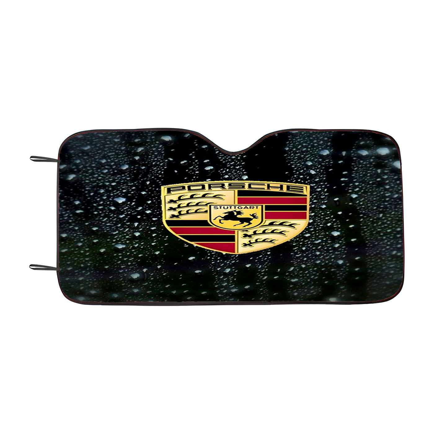 Porsche Emblem Water Drop Car Windshield Sunshade