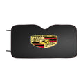 Porsche Logo Leather Car Windshield Sunshade