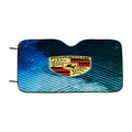 Porsche Logo Stripes Art Car Windshield Sunshade