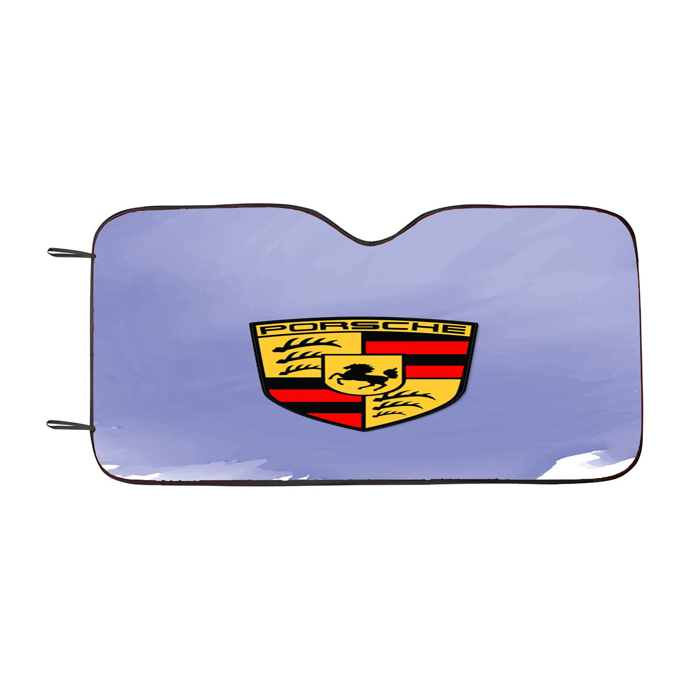 Porsche Water Color Blue Car Windshield Sunshade