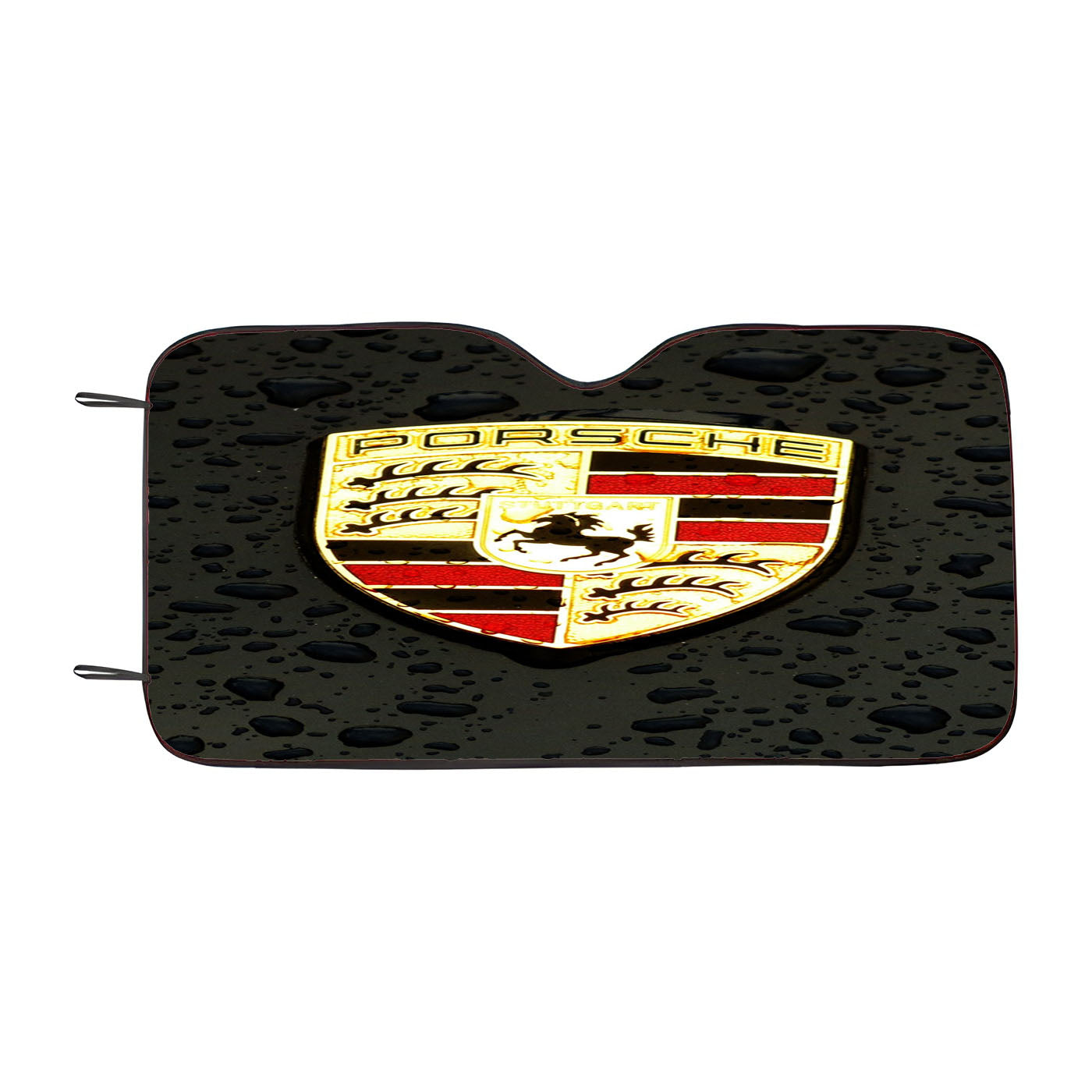 Rain Drop Porsche Logo Car Windshield Sunshade