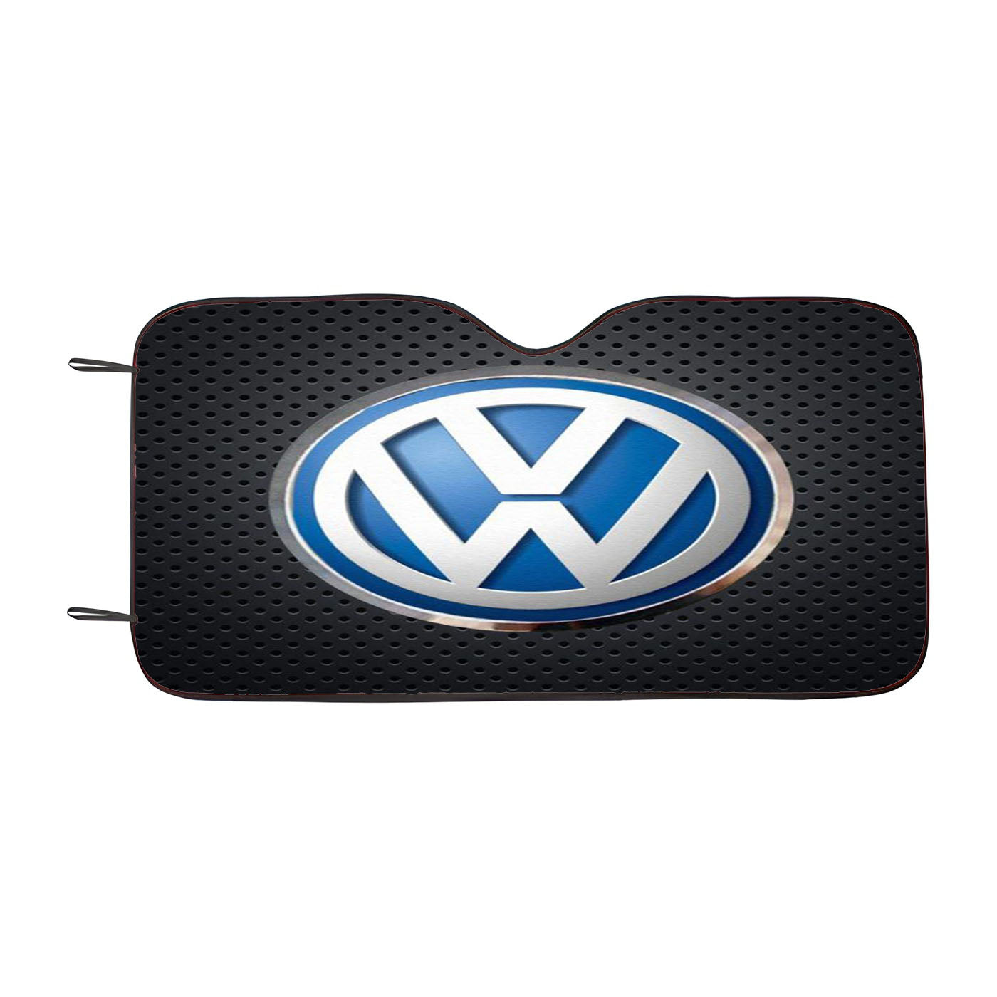 Vw Logo Black Carbon Car Windshield Sunshade