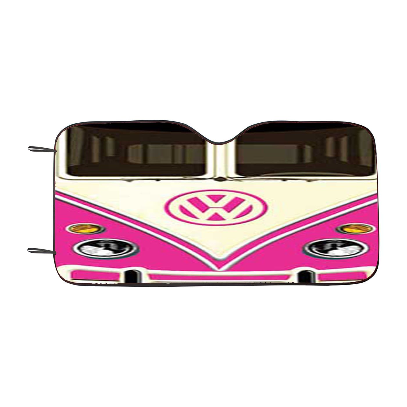 Vw Van Pink Car Windshield Sunshade