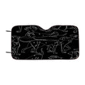 101 Dalmatians Pattern Car Windshield Sunshade