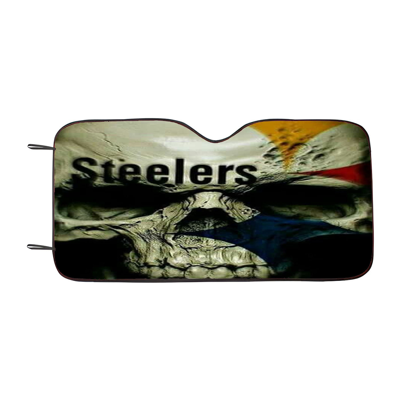 3D Skull Pittsburgh Steelers Car Windshield Sunshade