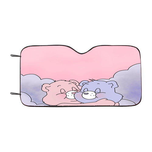 90%27S Care Bear Aesthetic In Clouds Car Windshield Sunshade