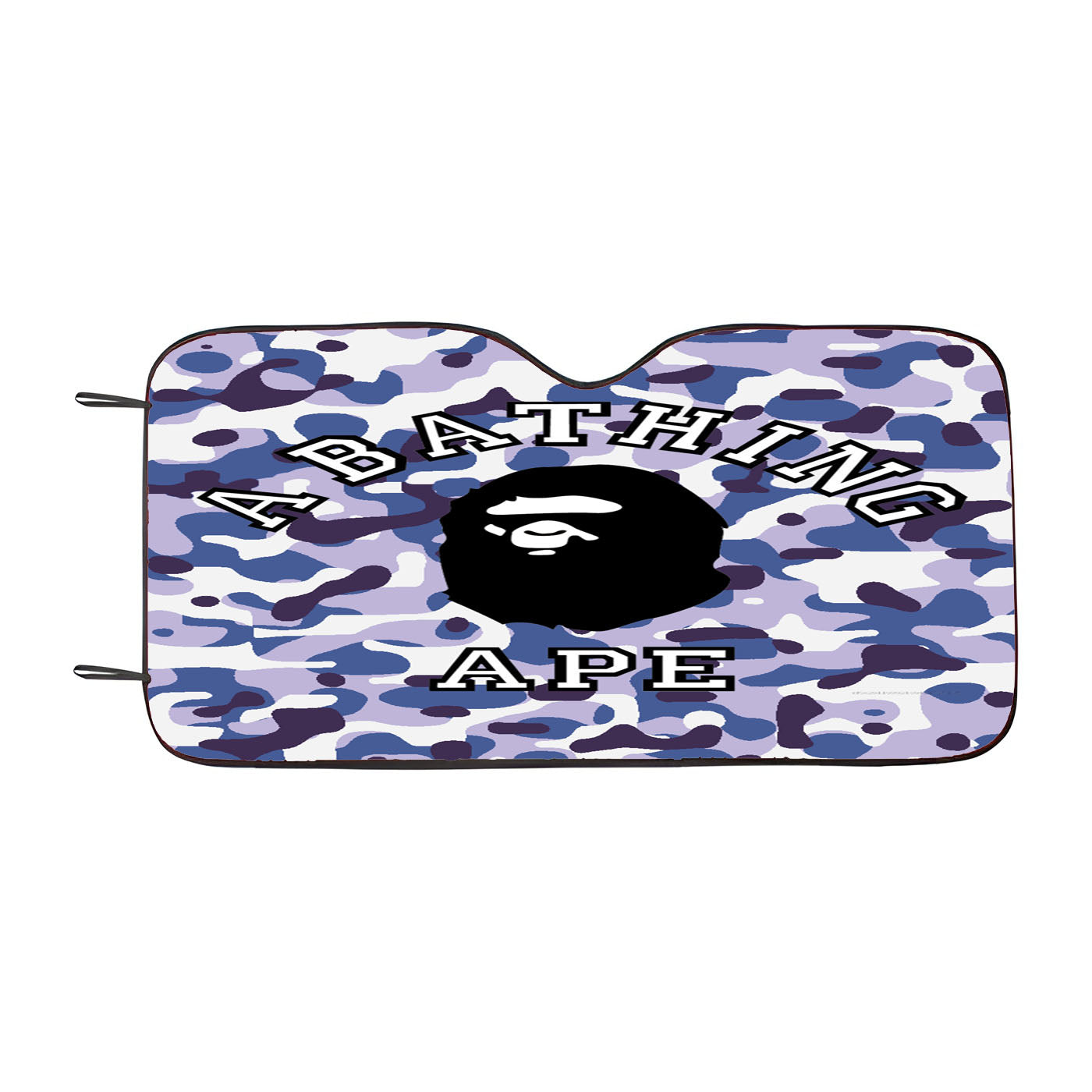 A Bathing Ape Blue Purple Car Windshield Sunshade