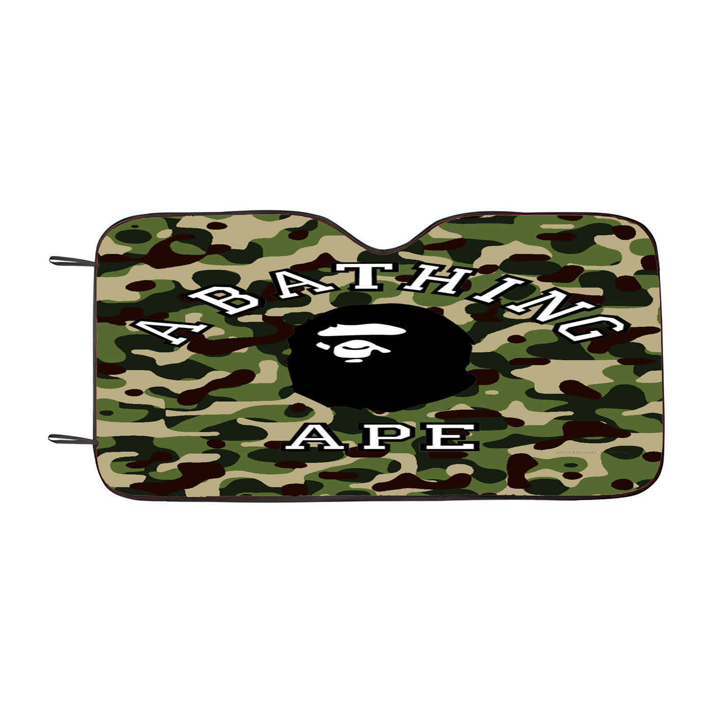 A Bathing Ape Green Car Windshield Sunshade
