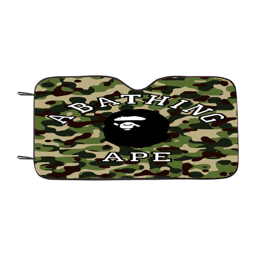 A Bathing Ape Green Car Windshield Sunshade