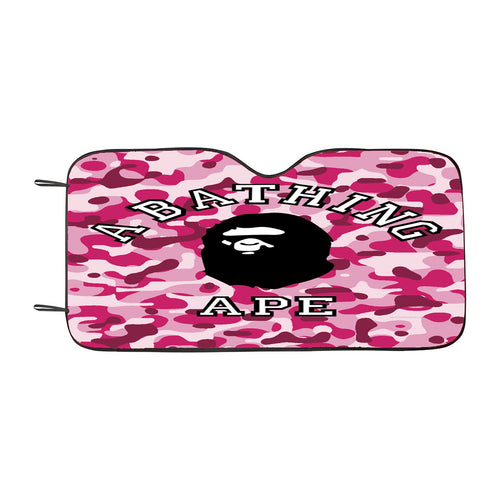 A Bathing Ape Pink Car Windshield Sunshade
