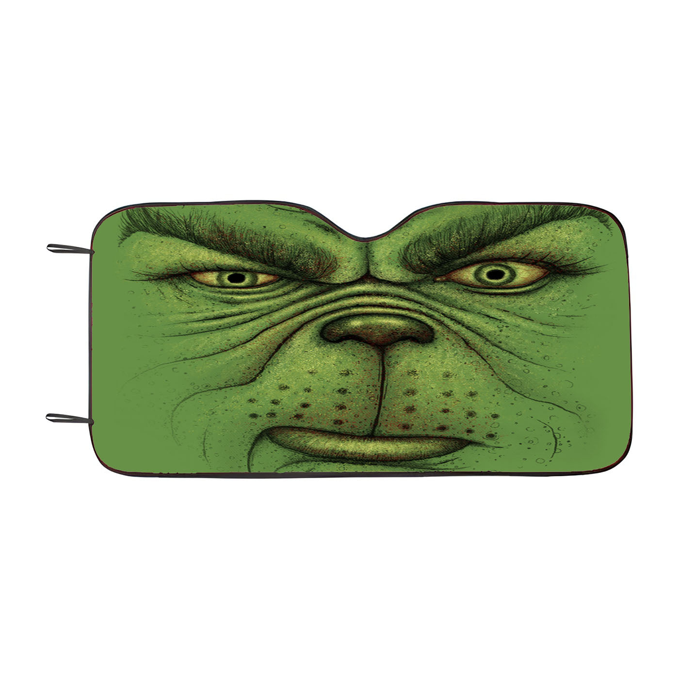 A Green Christmas Car Windshield Sunshade