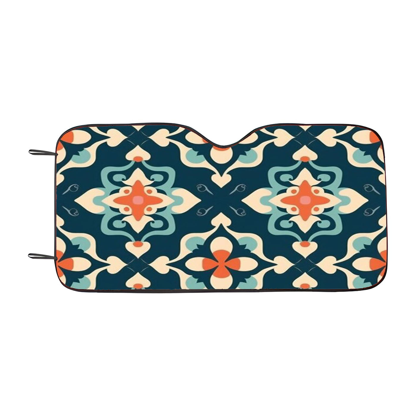 A Pattern With The Letter Car Windshield Sunshade
