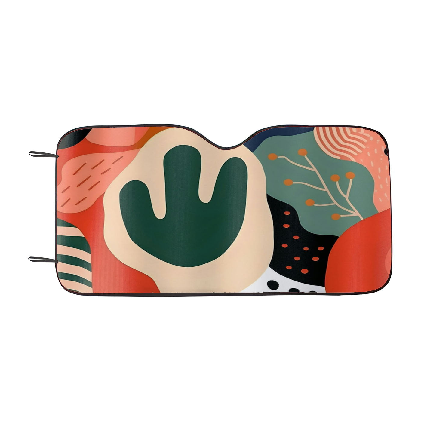 Abstract Cactus Car Windshield Sunshade