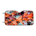 Abstract Feathers Color Orange Car Windshield Sunshade