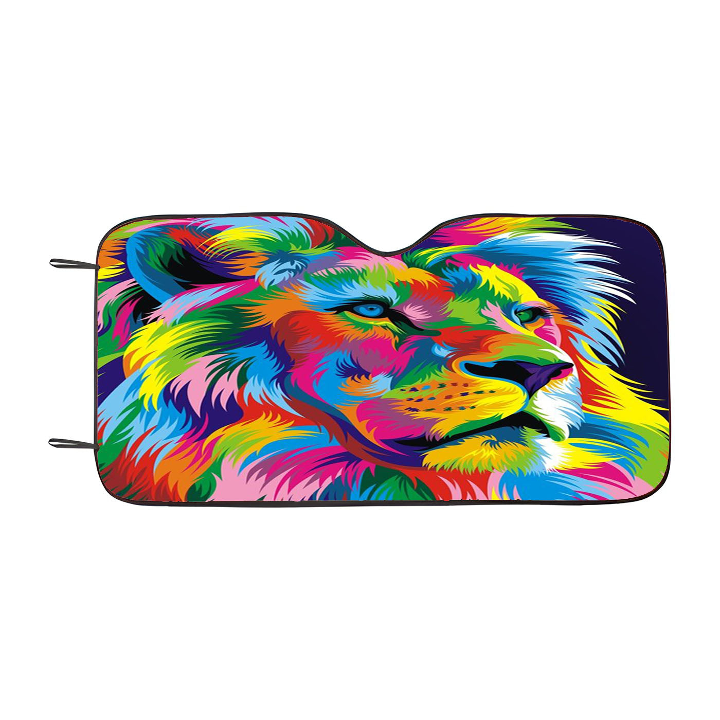 Abstract Lion Car Windshield Sunshade