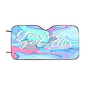 Abstract Liquid Inspired You Are Got This Car Windshield Sunshade