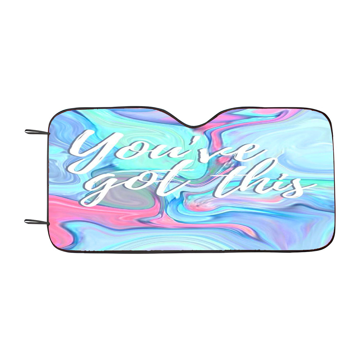 Abstract Liquid Inspired You Are Got This Car Windshield Sunshade