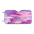 Abstract Pink Watercolor Car Windshield Sunshade