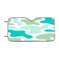 Abstract Shape Colorful Blue Car Windshield Sunshade