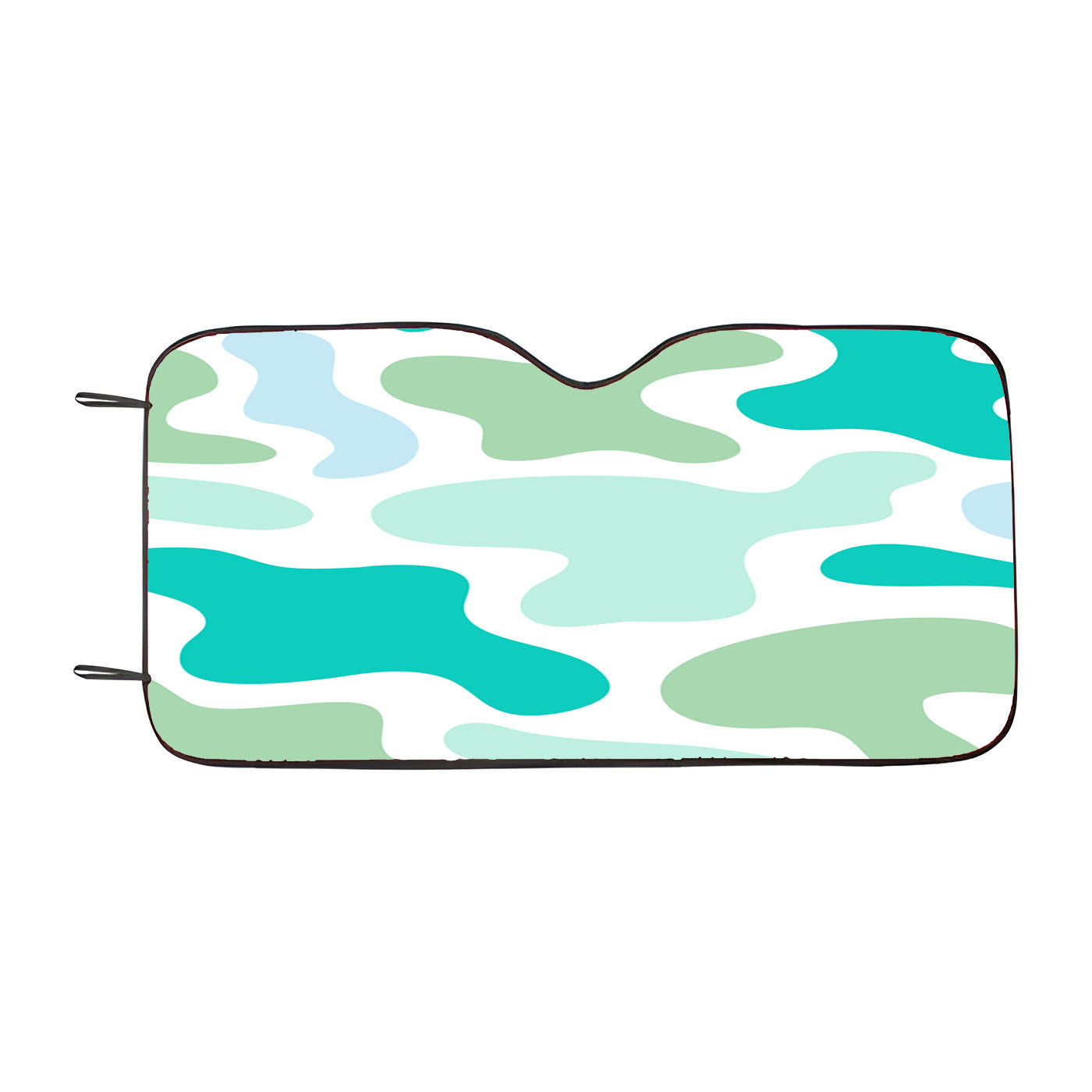 Abstract Shape Colorful Blue Car Windshield Sunshade