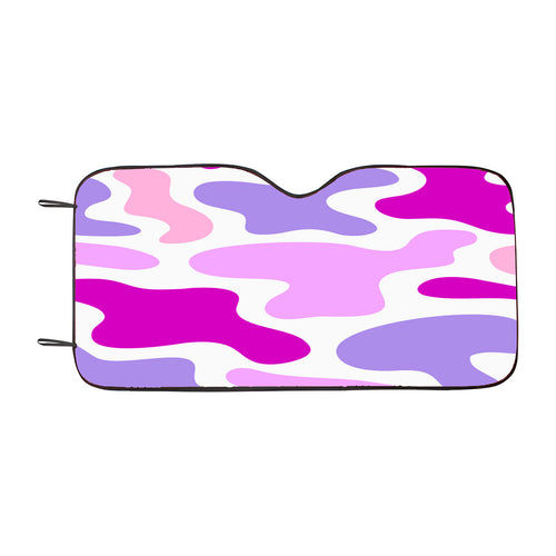 Abstract Shape Colorful Purple Car Windshield Sunshade
