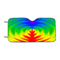 Abstract Trippy Rainbow Plant Car Windshield Sunshade