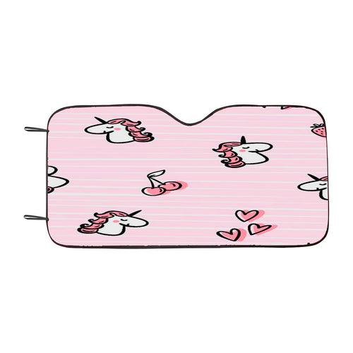 Abstract Unicorn Car Windshield Sunshade
